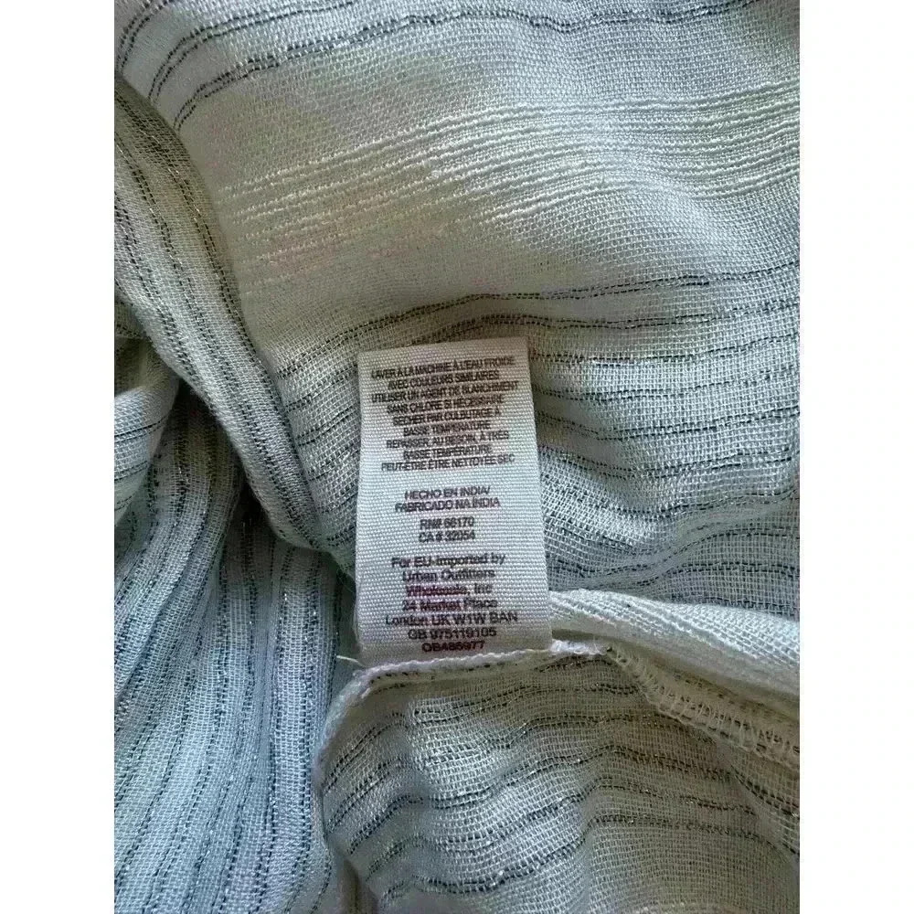 NWT Women's Free People Boho Chic White Peasant Blouse Eyelet Details Size XS - Picture 9 of 10